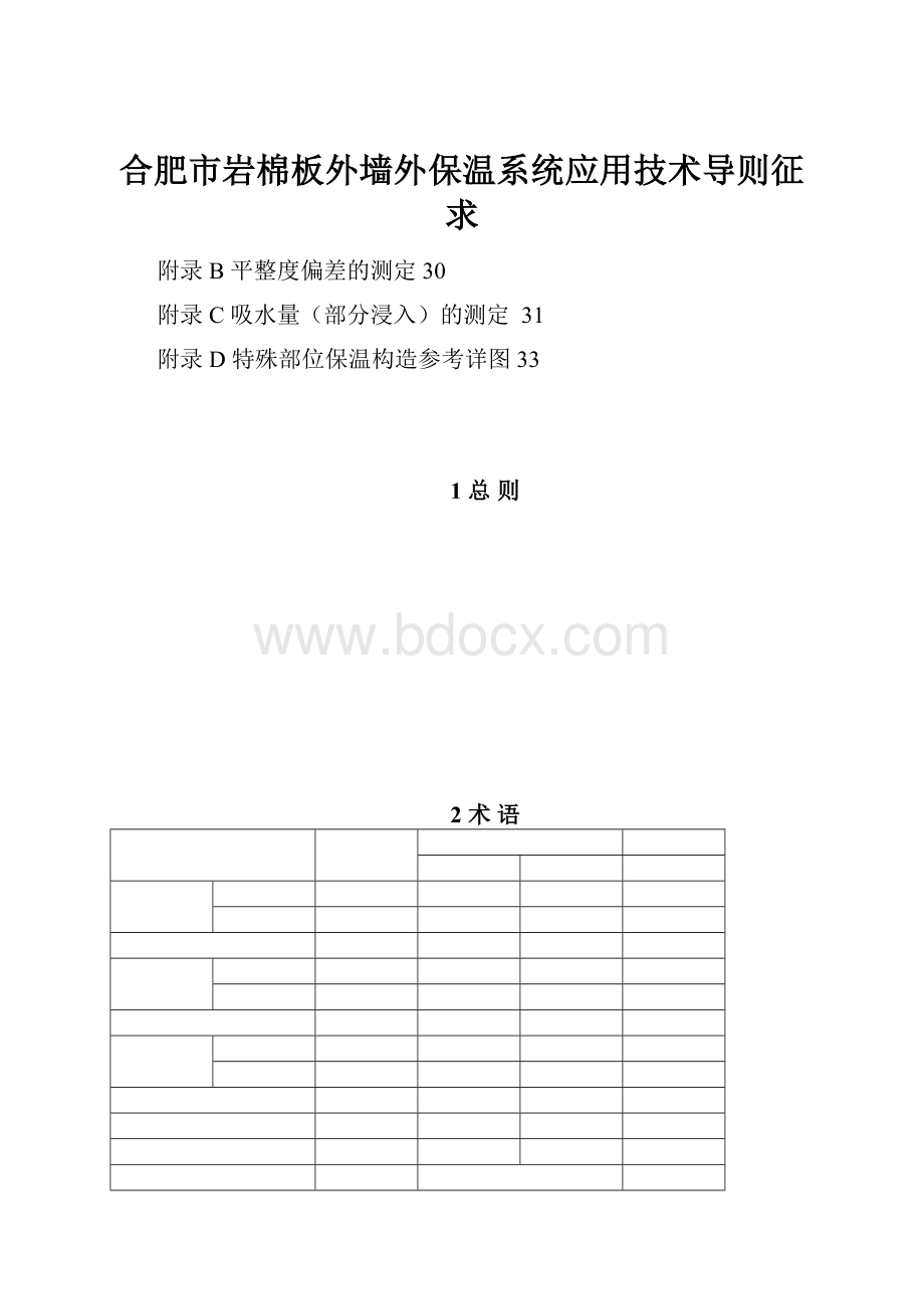 合肥市岩棉板外墙外保温系统应用技术导则征求.docx