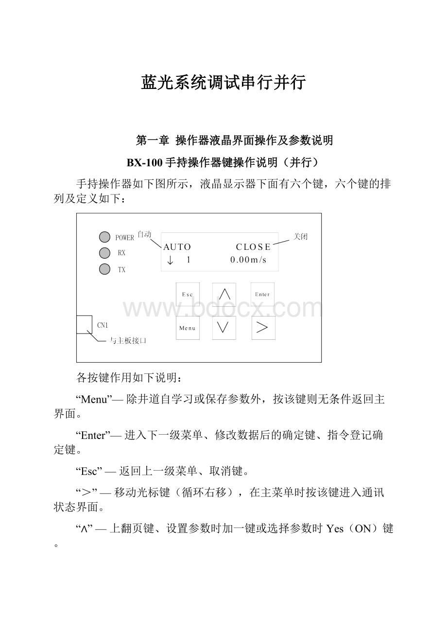 蓝光系统调试串行并行.docx