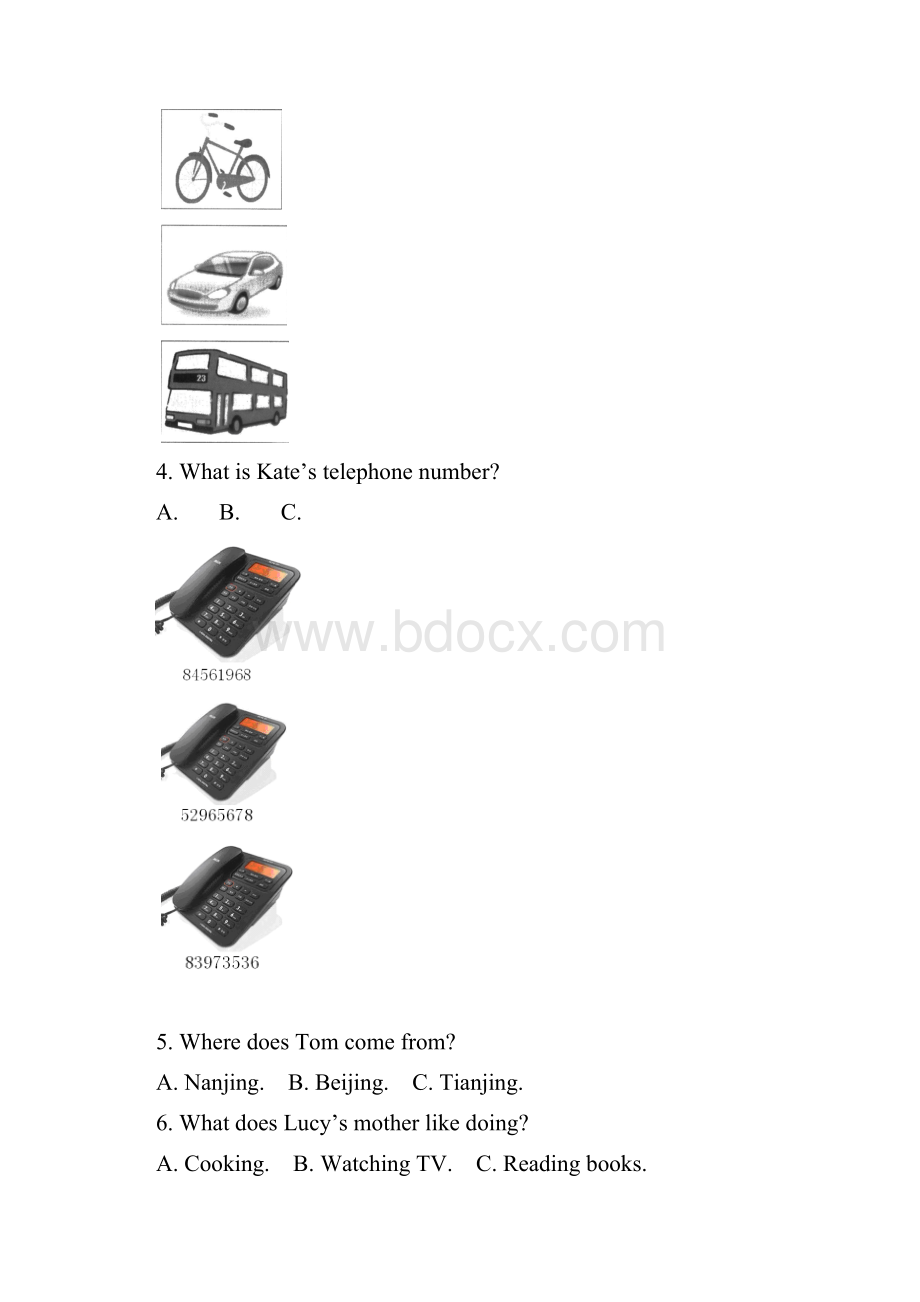 新版人教版七年级下册英语期中考试试题.docx_第2页