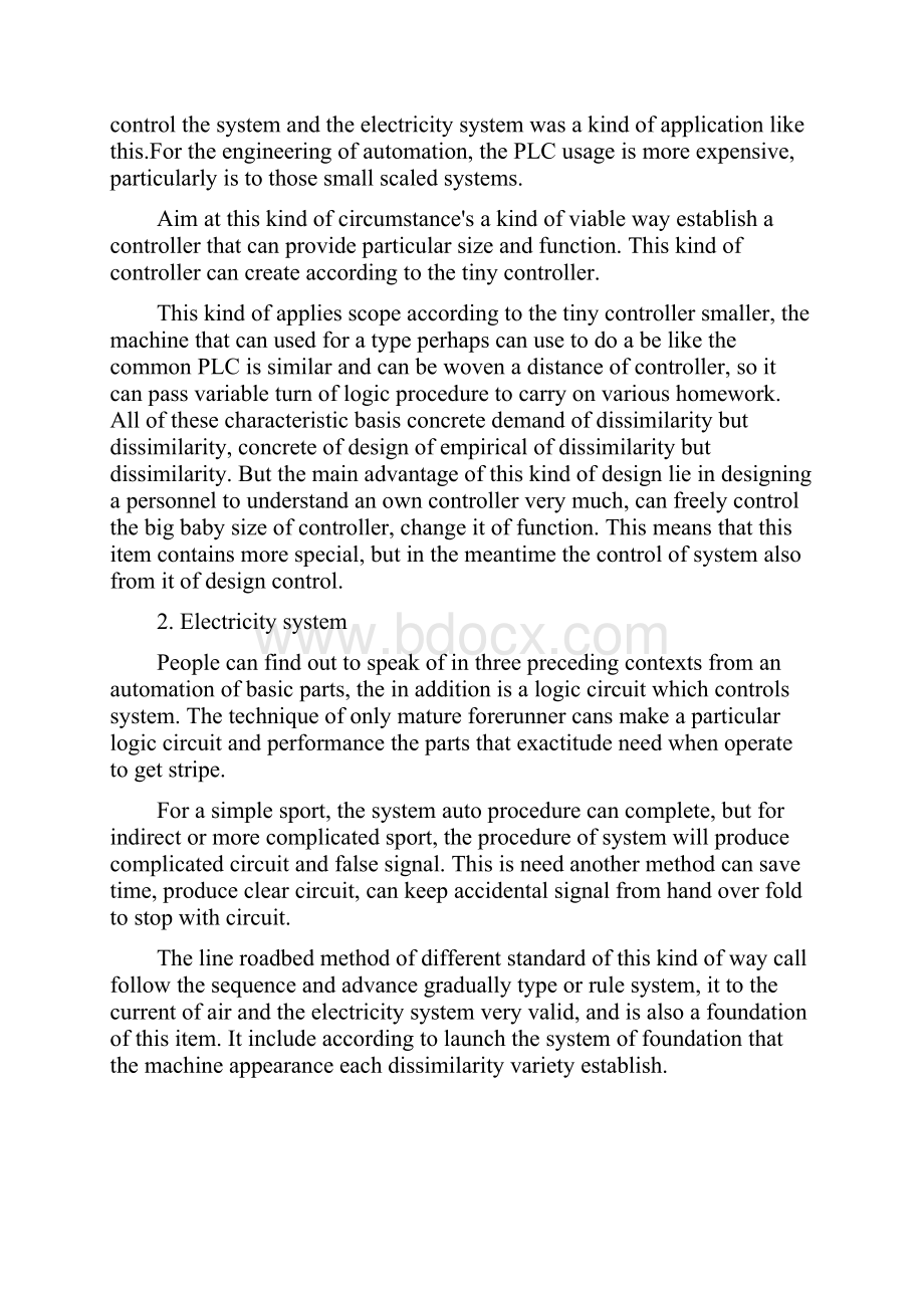 机械专业英文文献可编程控制器设计的电致动系统.docx_第2页