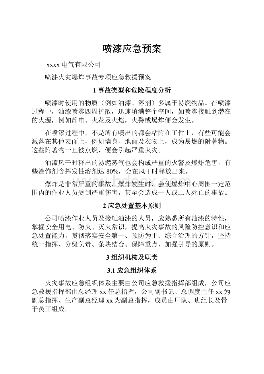 喷漆应急预案.docx