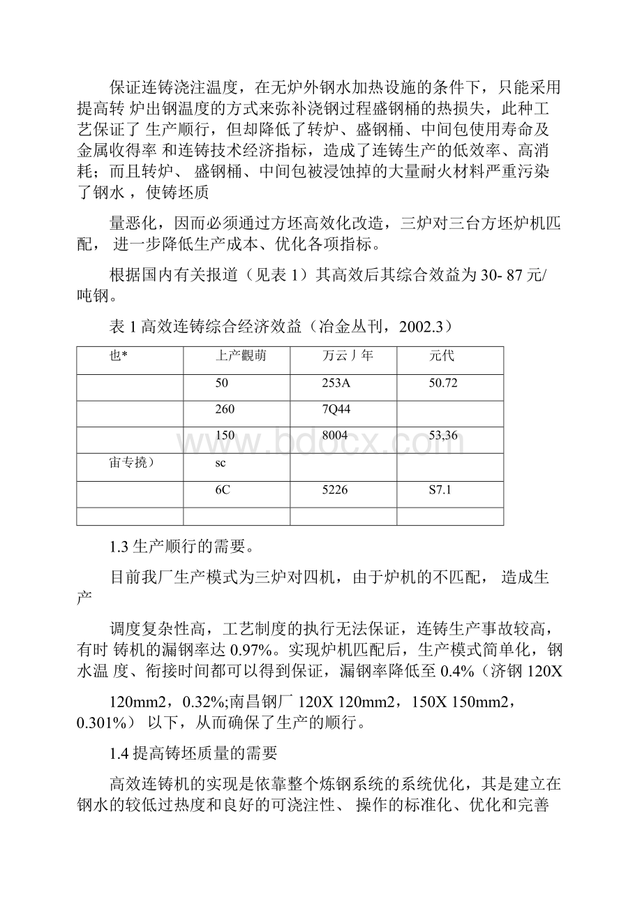 方坯连铸机高效改造工作总结.docx_第2页