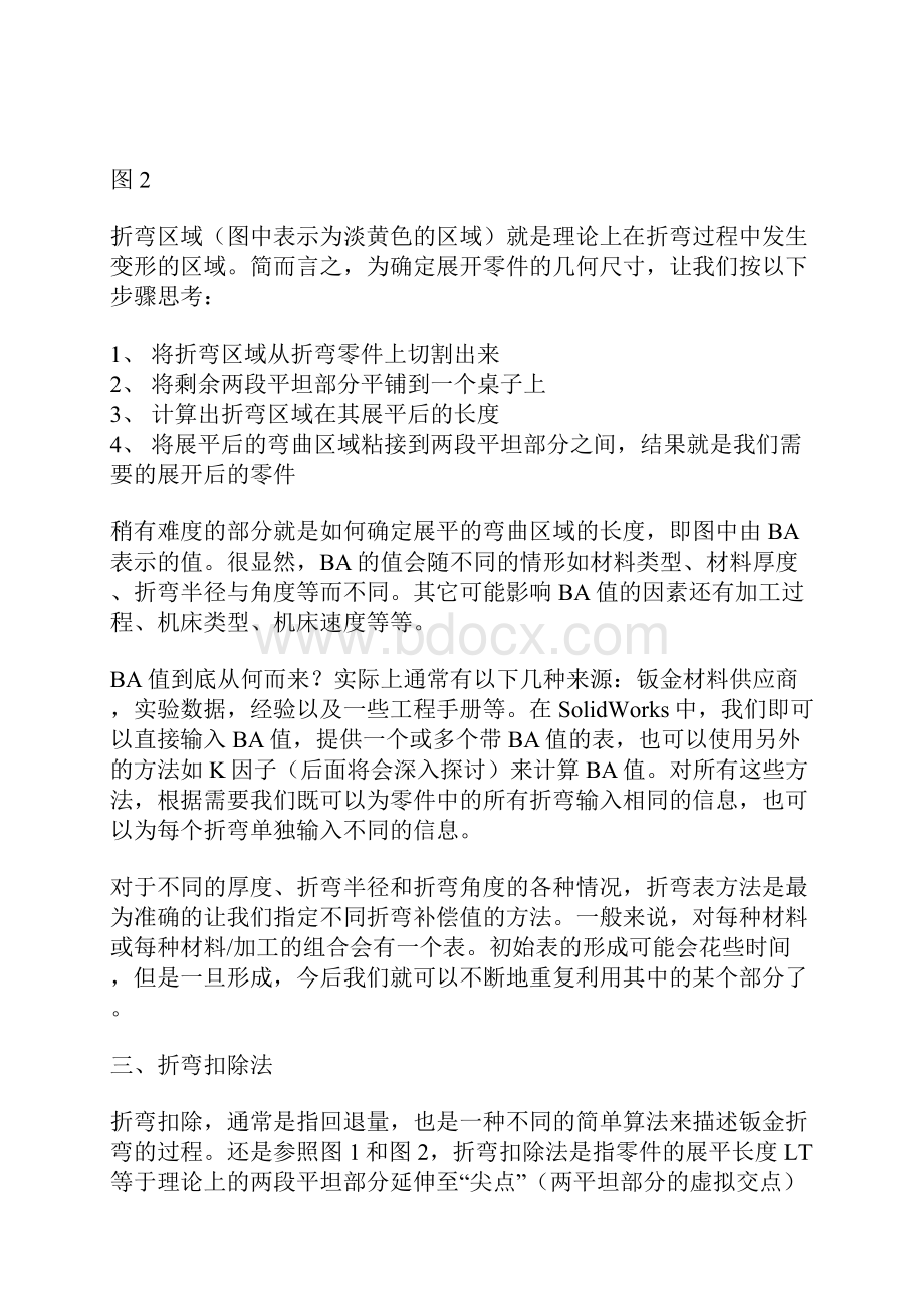 折弯系数 折弯扣除 K因子值的计算方法.docx_第3页