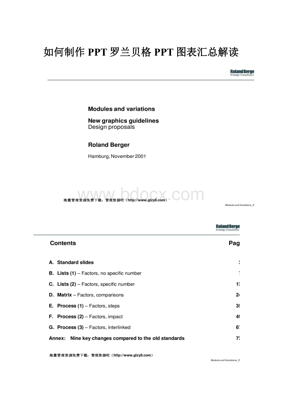 如何制作PPT罗兰贝格PPT图表汇总解读.docx
