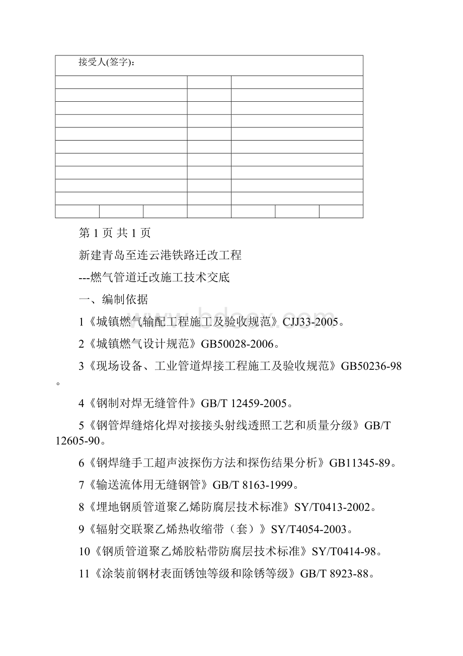 燃气管道施工技术交底已完完整版.docx_第3页