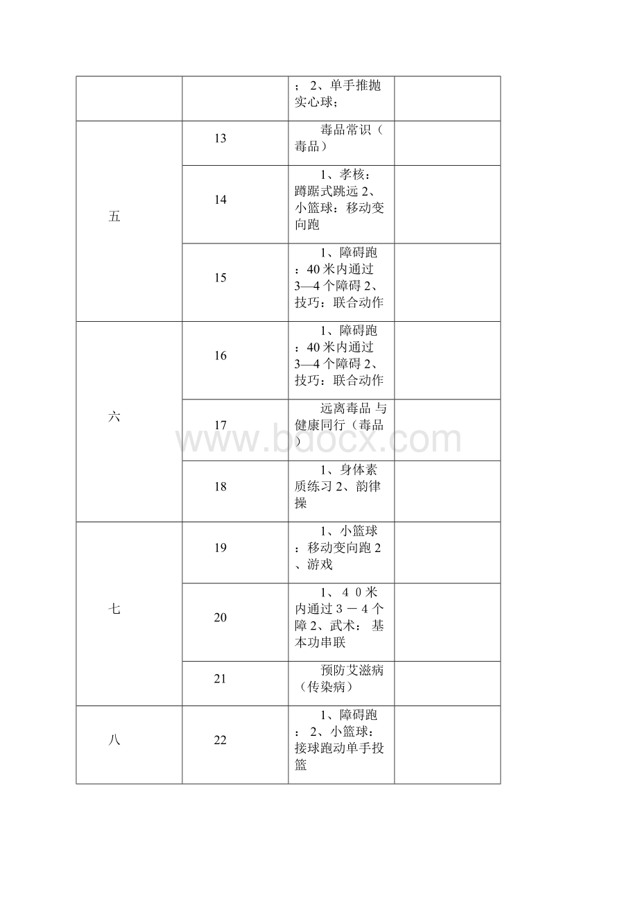 六年级第二学期体育教案48课时.docx_第3页