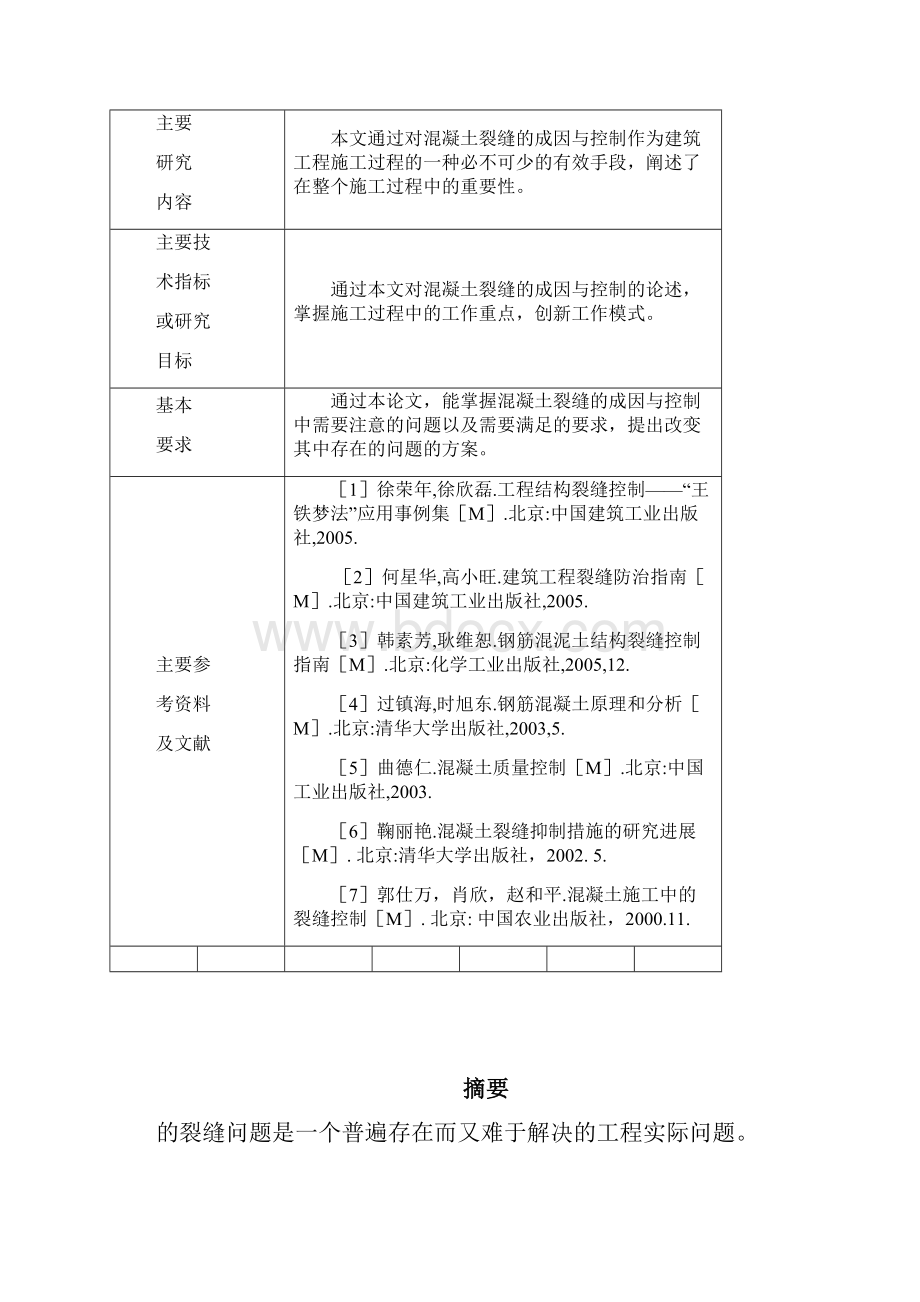 混凝土裂缝的成因与控制毕业论.docx_第2页