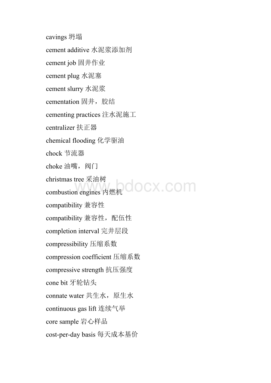 石油工程专业英语单词.docx_第3页