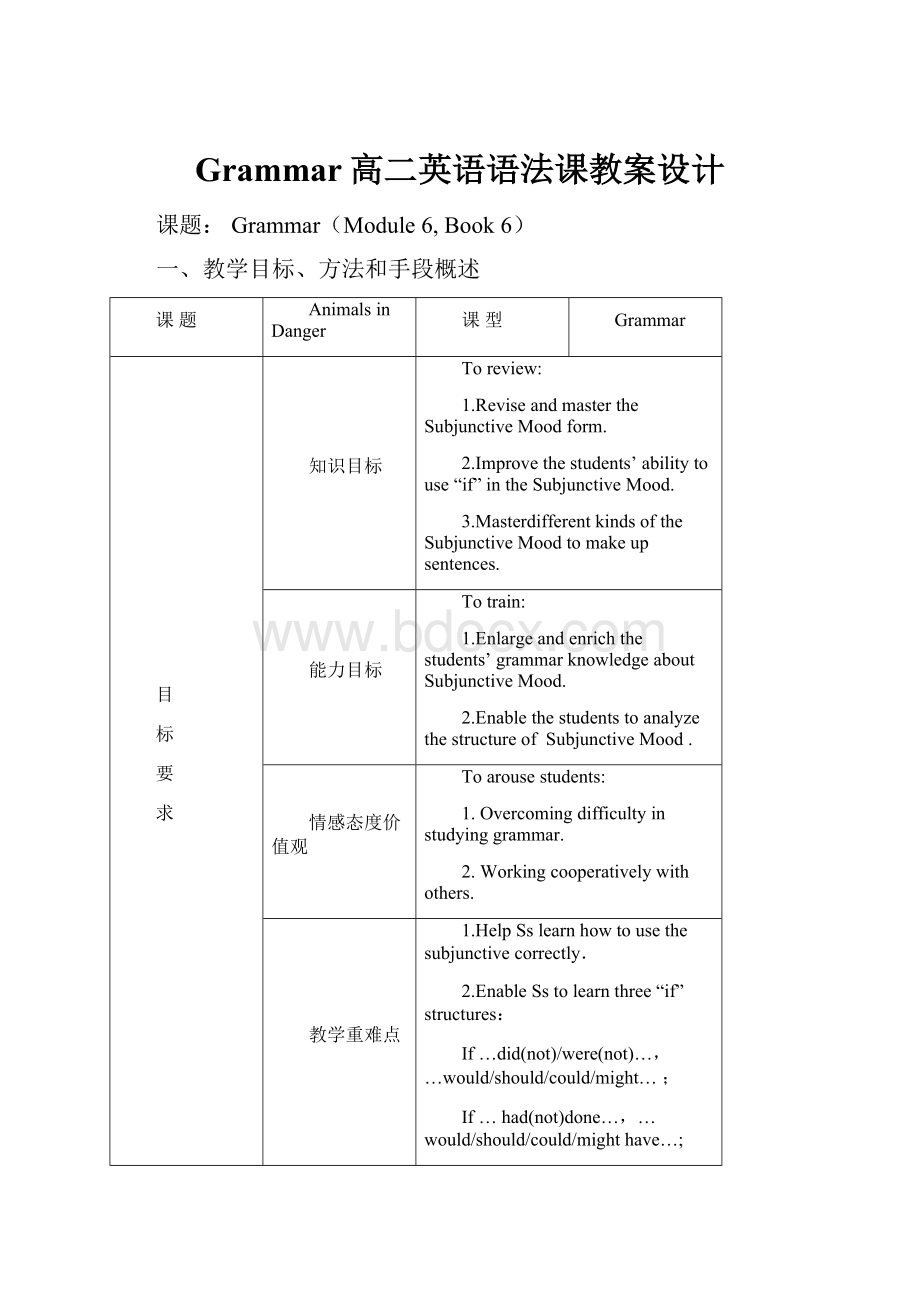 Grammar高二英语语法课教案设计.docx