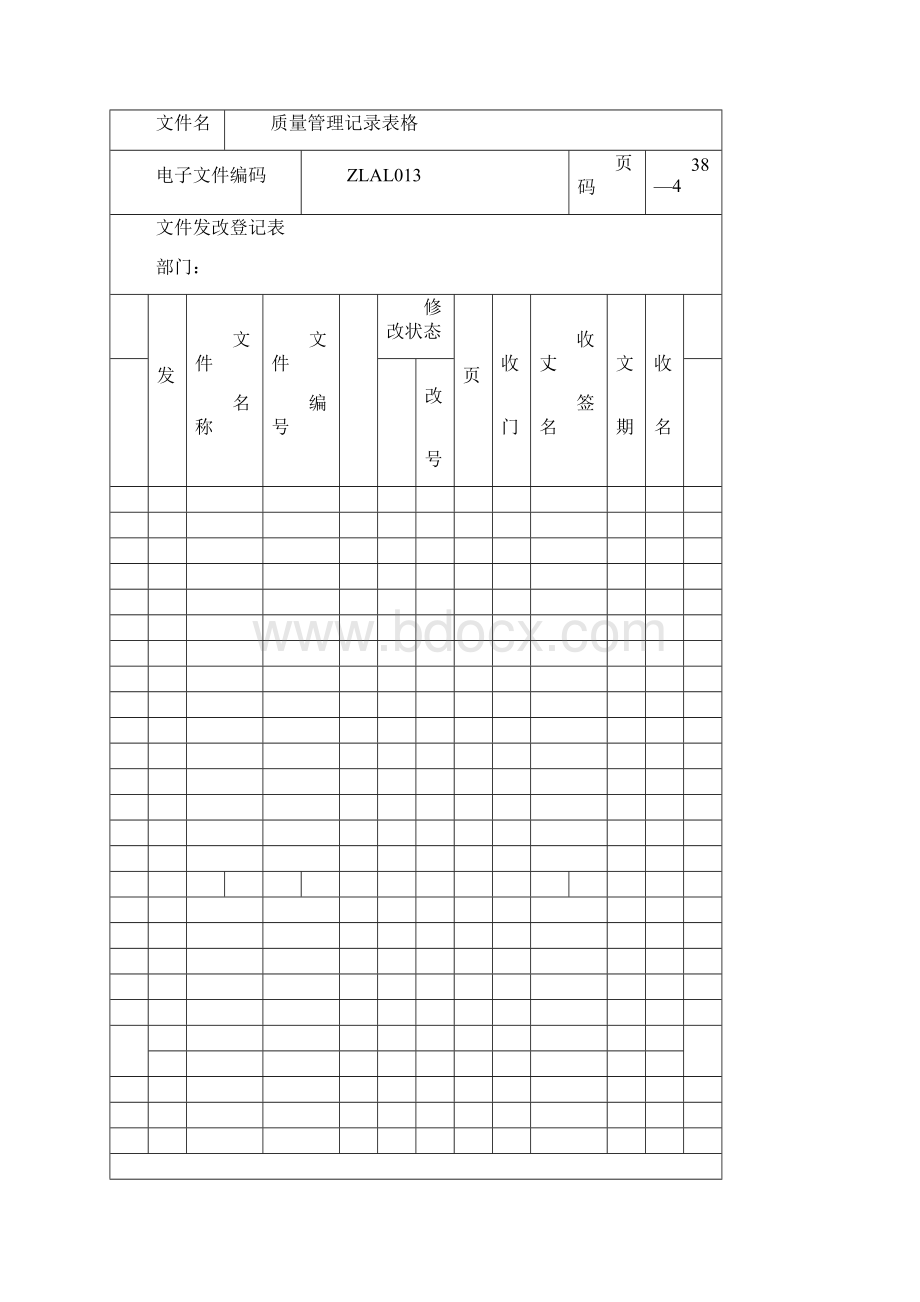 ISO9000质量管理记录表格全套.docx_第3页