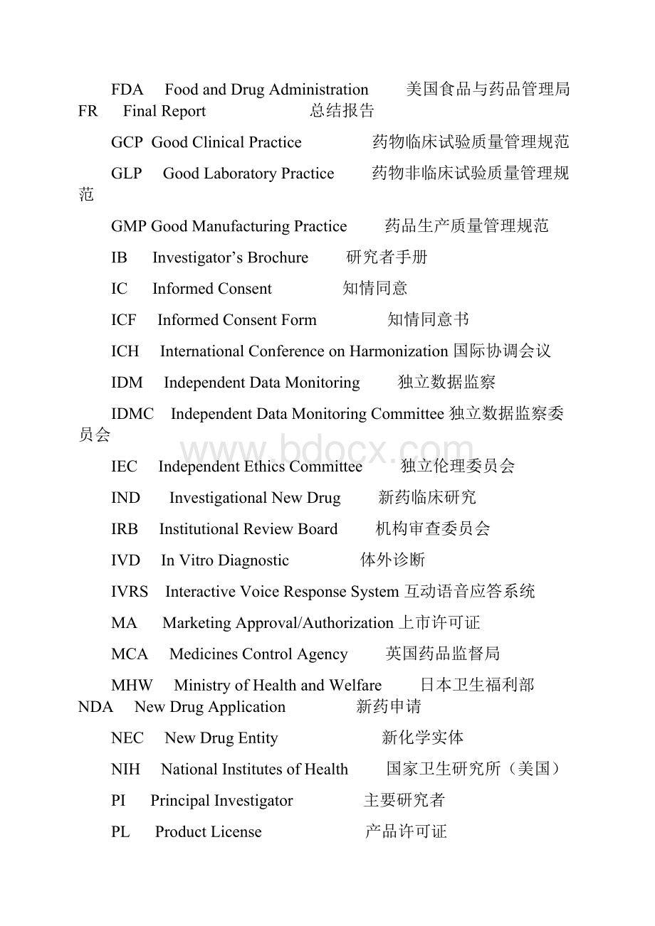 临床监察员专业术语和职位英文描述.docx_第2页