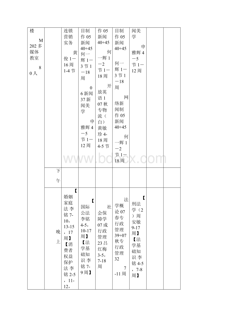 教室时间星期一星期二星期三星期四星期五星期六星期日.docx_第2页