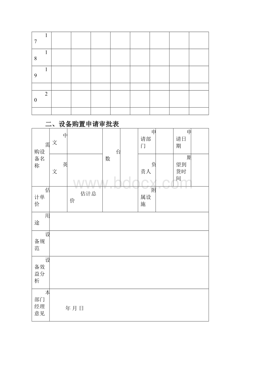 设备采购管理表格.docx_第2页