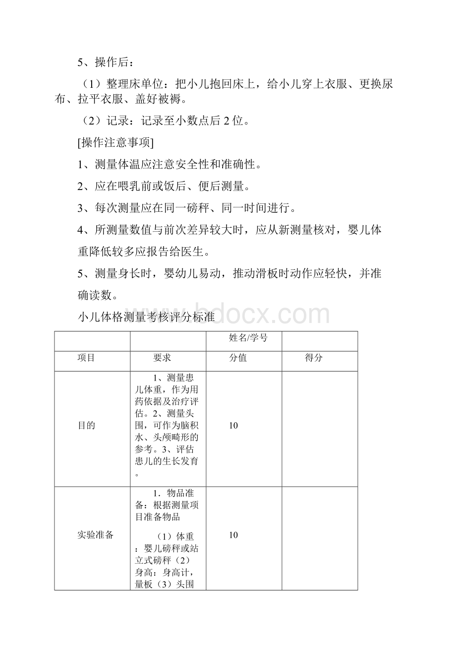 儿科护理学实训课程标准.docx_第2页