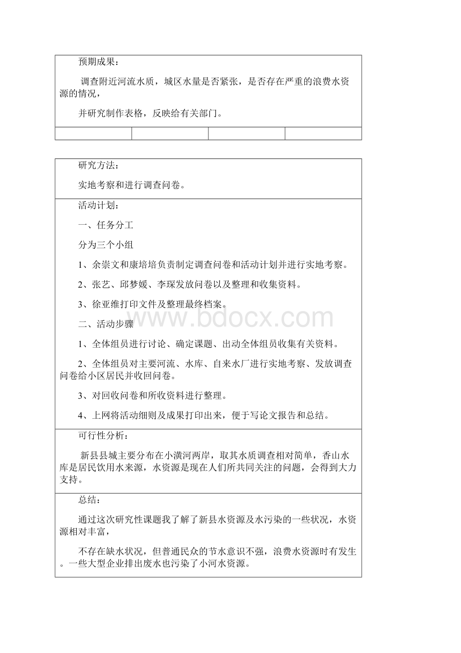 高中研究性学习课题开题报告表.docx_第2页