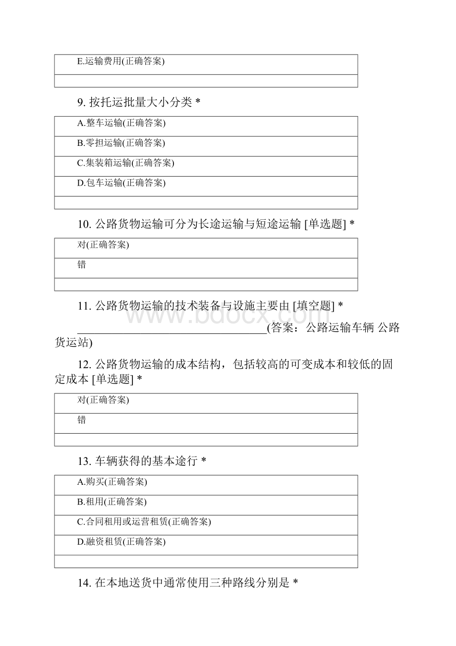 安徽新华学院物流管理专业学年第一学期物流运输管理实务.docx_第3页