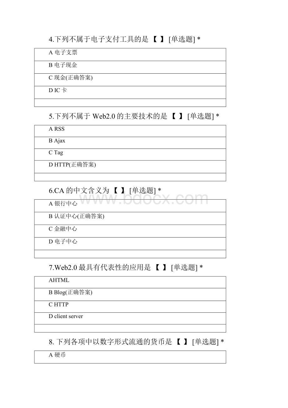 湖北大学电子商务专业学年第一学期电子商务概论期末考试.docx_第2页