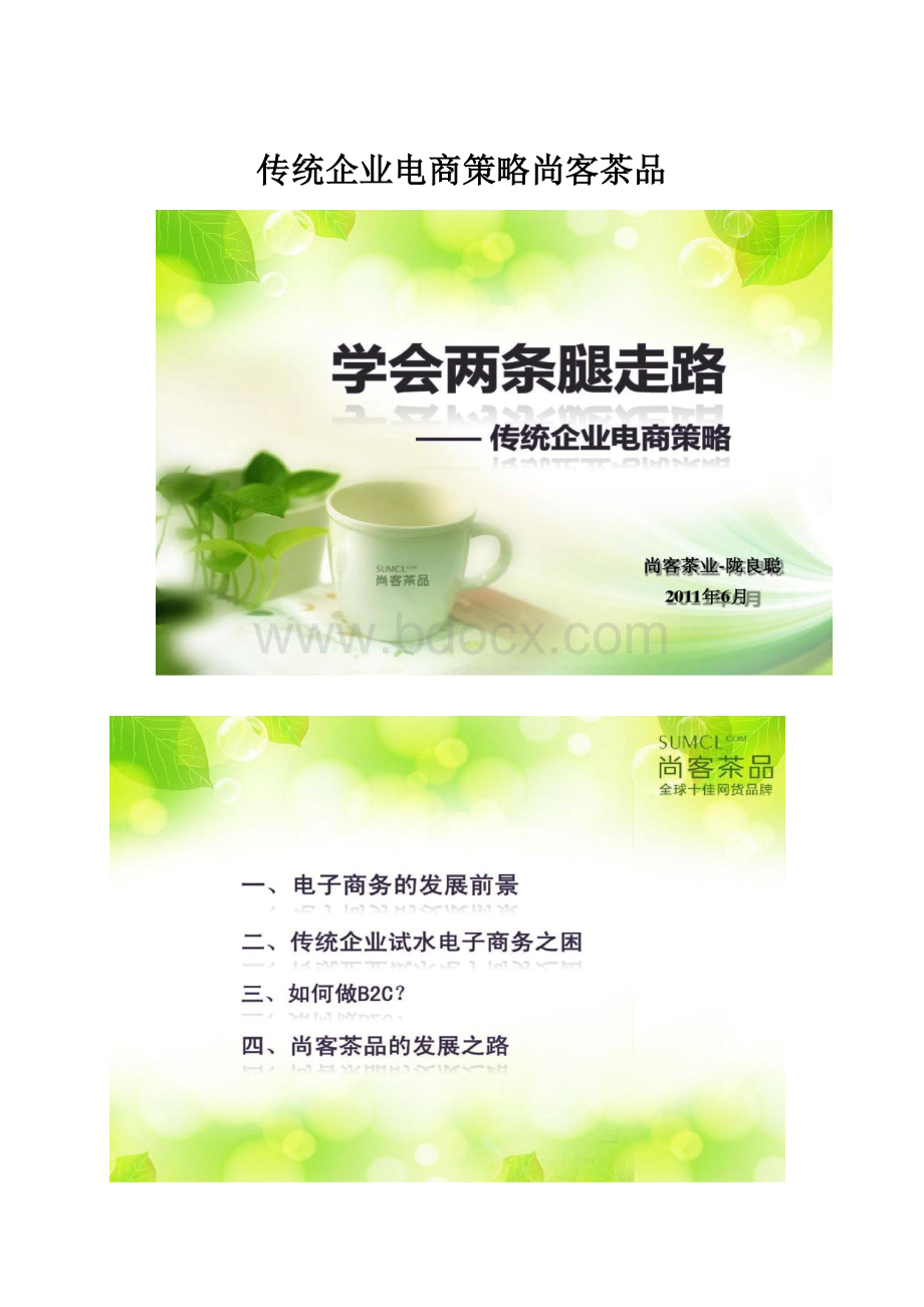 传统企业电商策略尚客茶品.docx