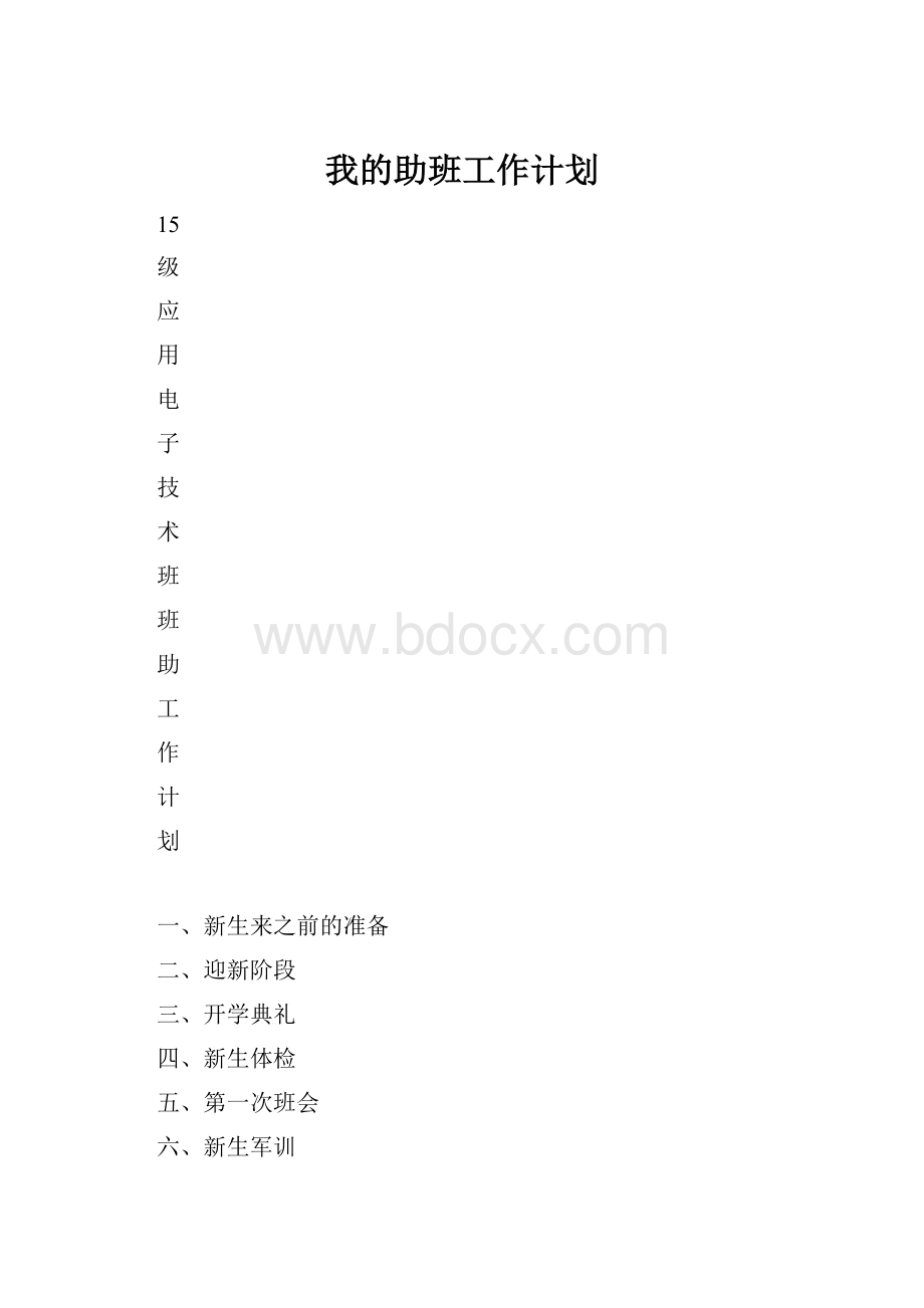 我的助班工作计划.docx