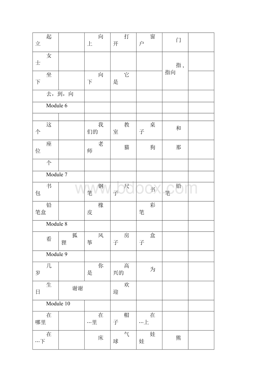 小学新标准英语一起112册单词汇总背诵默写版可打印.docx_第2页