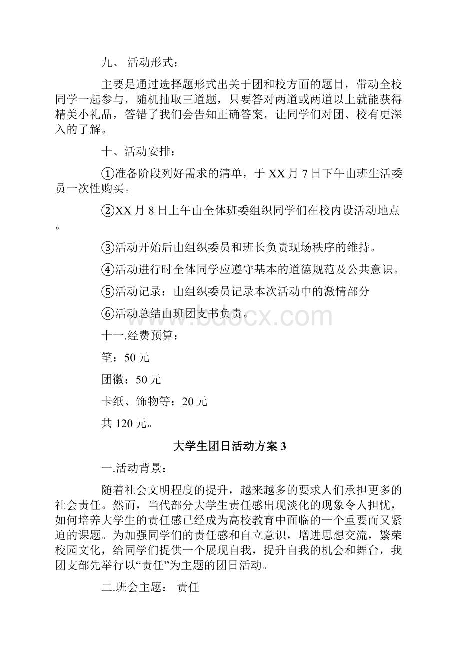 大学生团日活动方案.docx_第3页