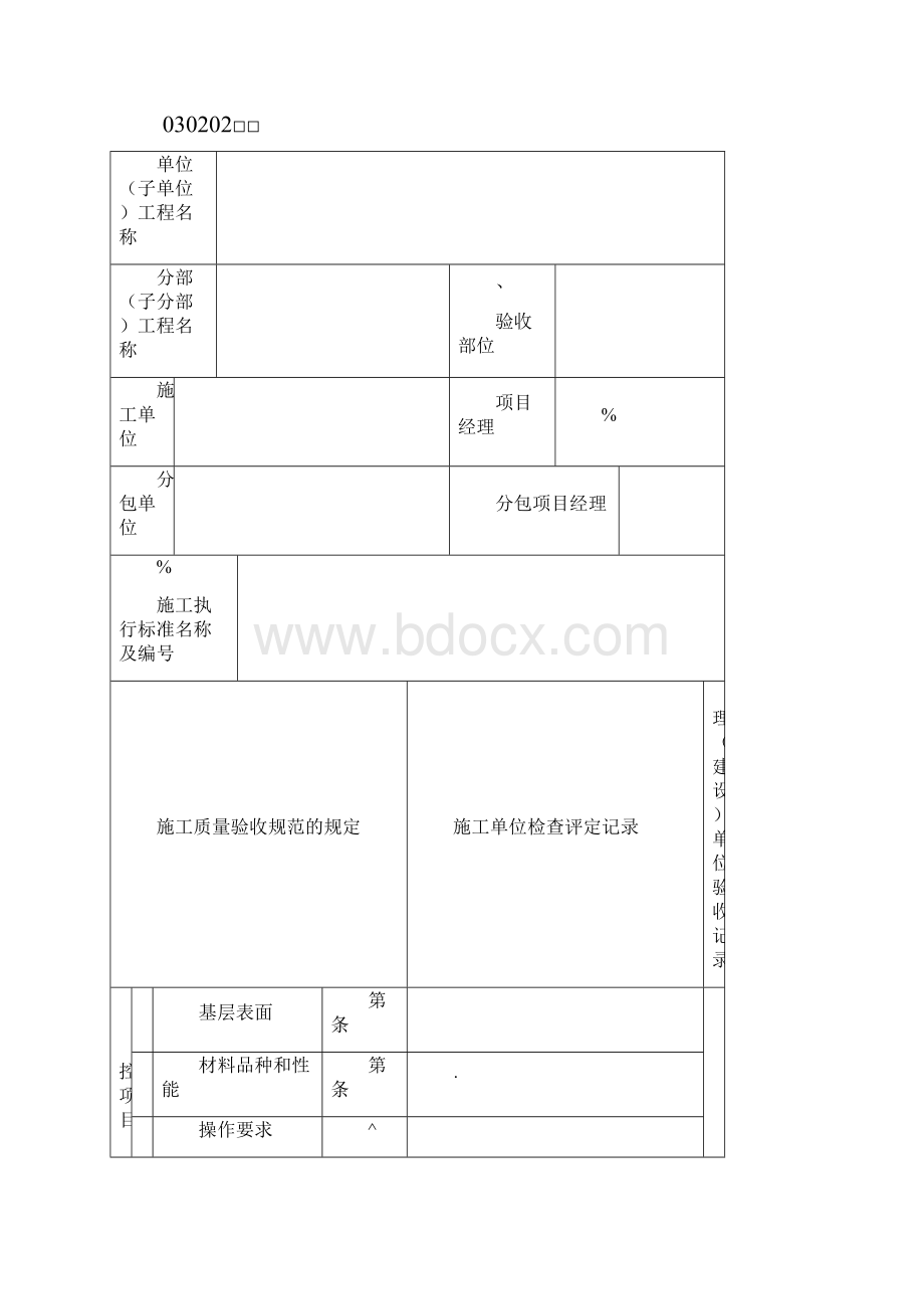 室内装饰装修工程检验批质量验收记录表.docx_第3页