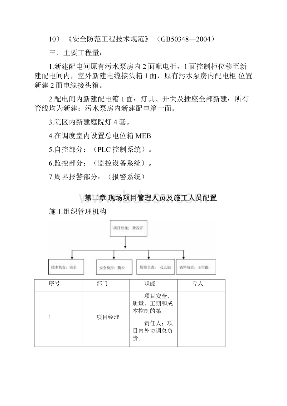 污水处理站配电控制安装施工组织设计.docx_第2页