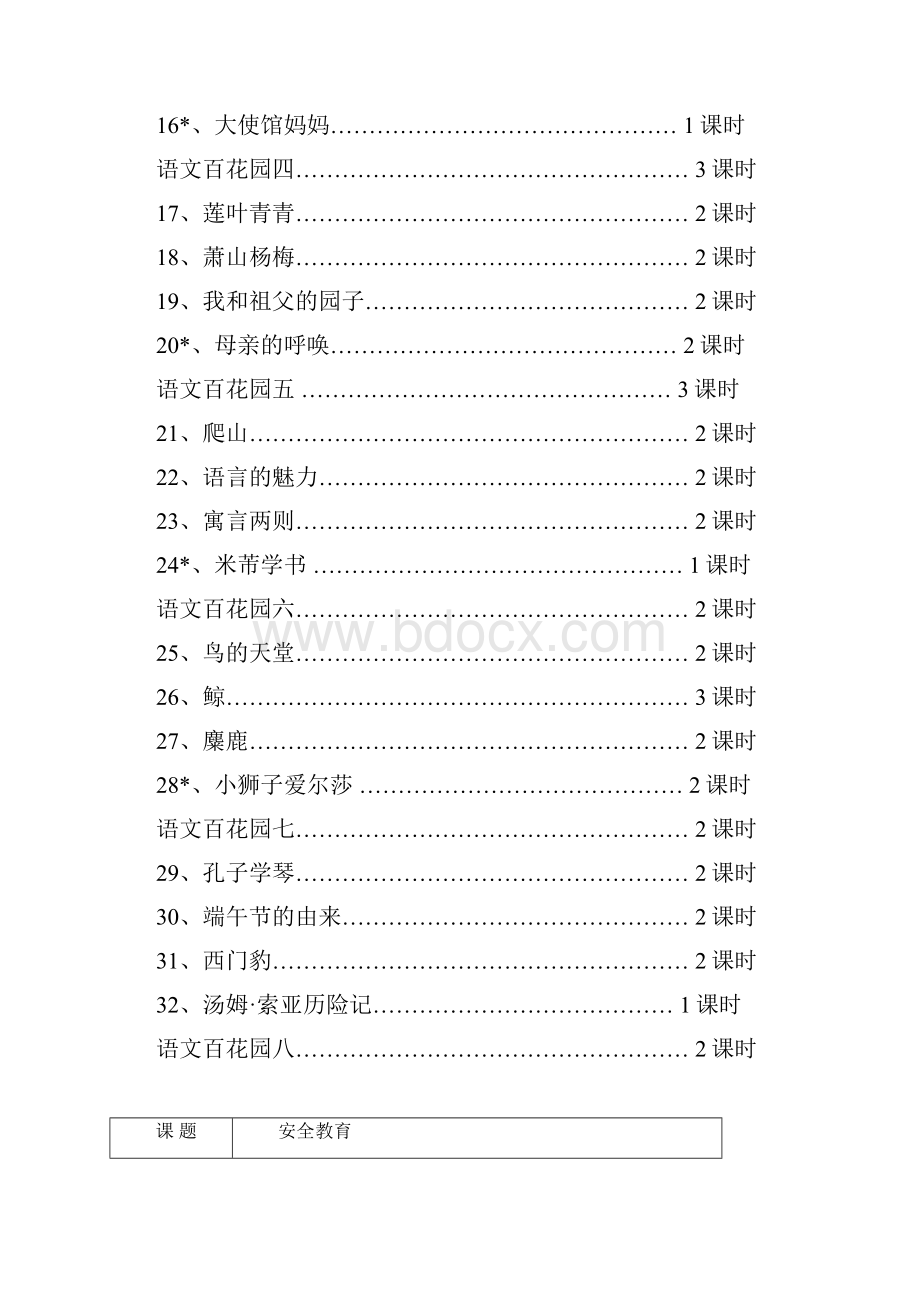 小学四年级语文下册S版全册教案.docx_第2页