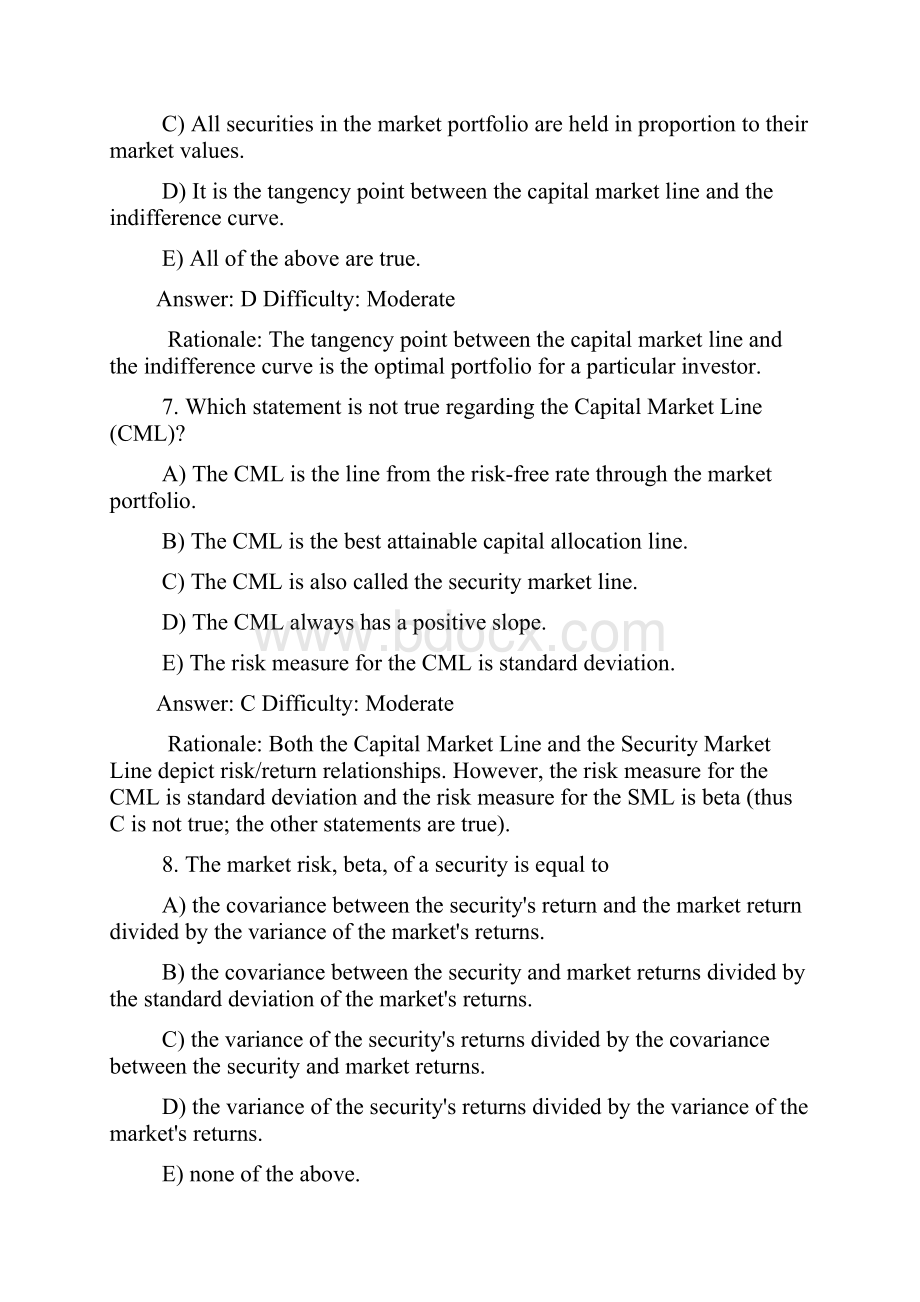 投资学第7版TestBank答案09.docx_第3页