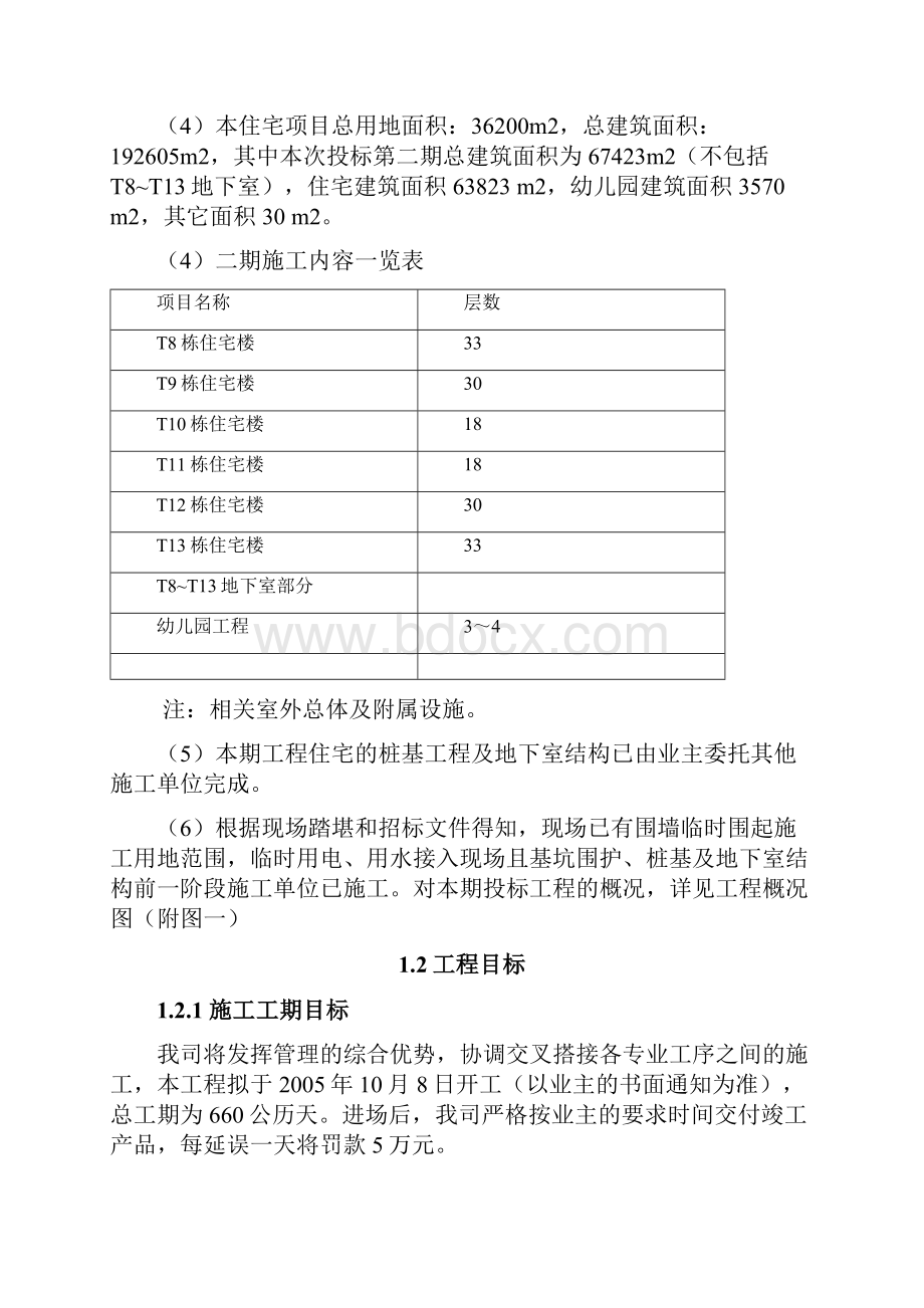 高层住宅小区二期工程技术标施工组织设计.docx_第2页