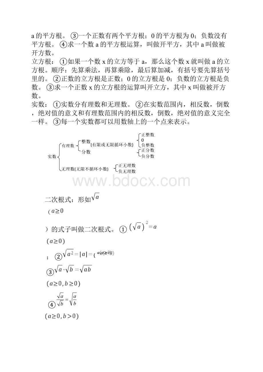 新人教版初中数学知识要点总汇.docx_第2页