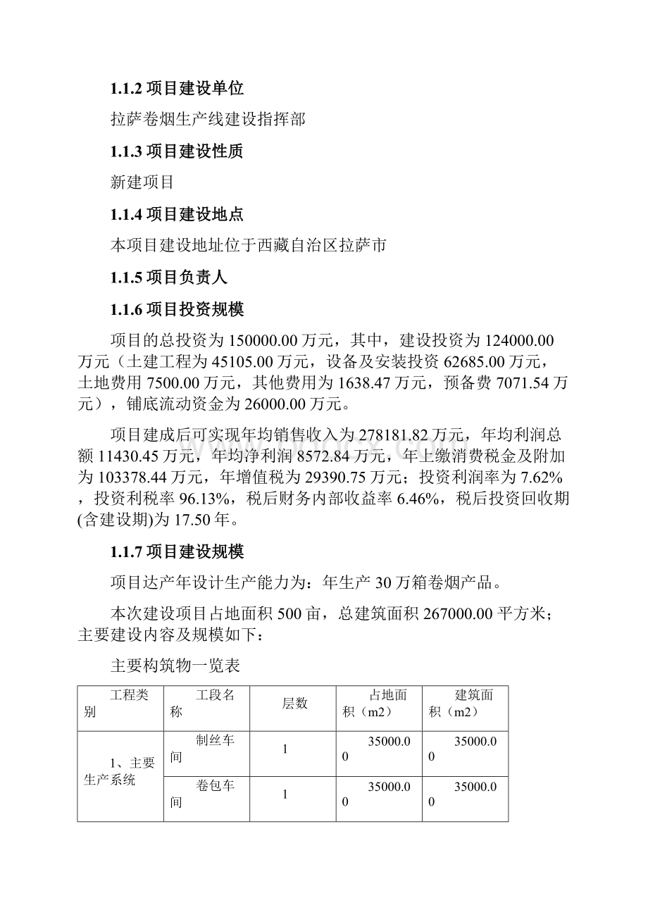 年产30万箱卷烟生产线建设项目可行性研究报告.docx_第2页