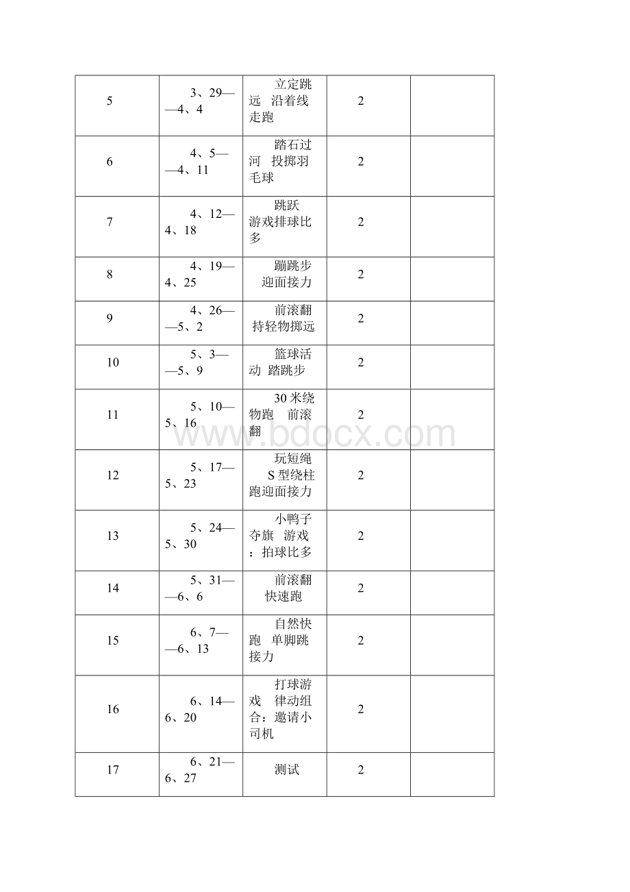 一下体育教学计划及教案.docx_第3页