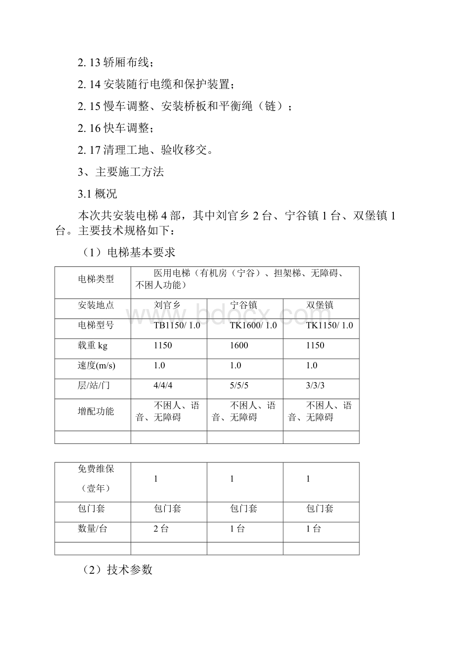 电梯安装主要施工方法及工期安排.docx_第2页