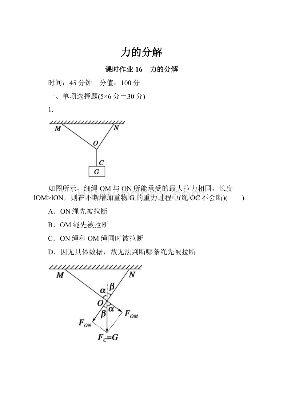 力的分解.docx