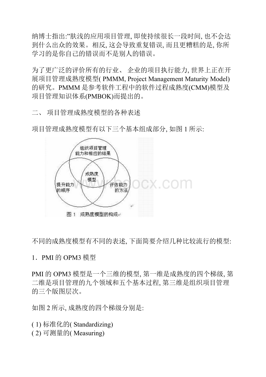 项目管理成熟度模型的各种表述模板.docx_第2页