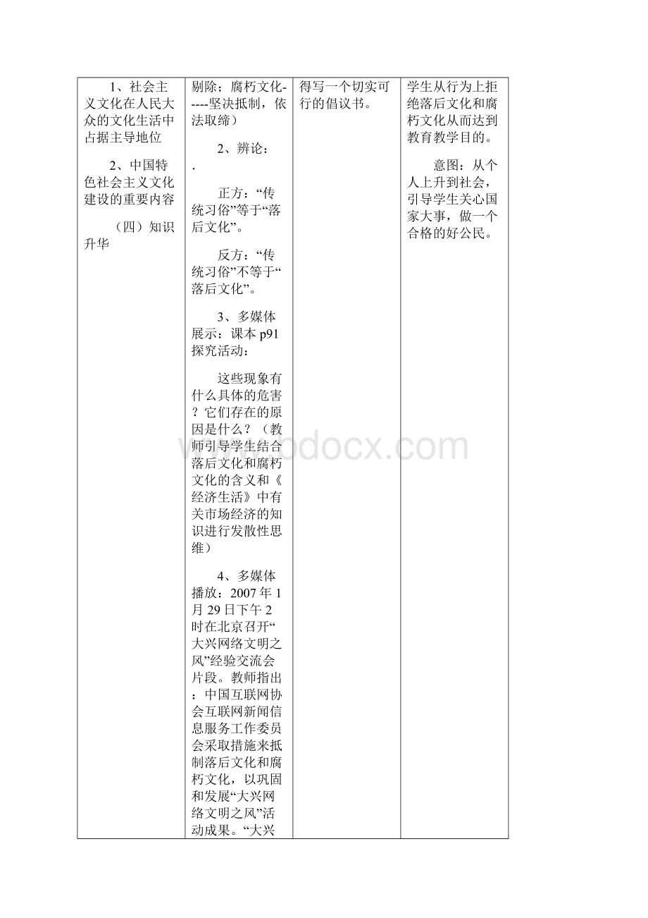 高中政治 第4单元 第8课 第2框 在文化生活中选择教材分析与导入设计1 新人教版必修3.docx_第2页