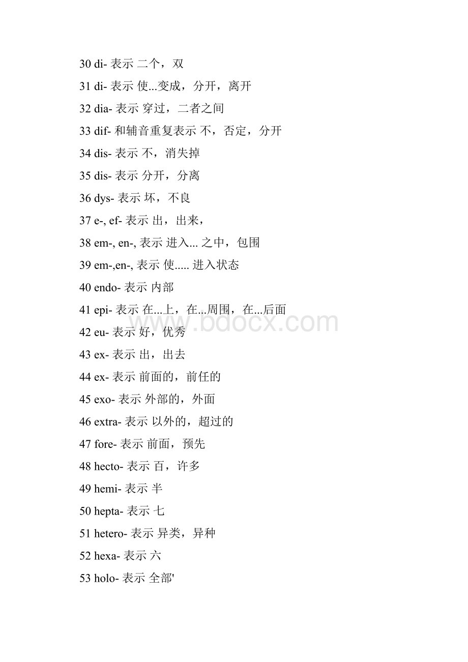 英语单词最常用的328个前缀后缀.docx_第3页