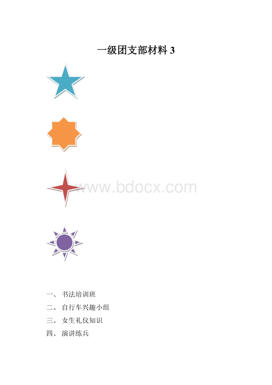 一级团支部材料3.docx_第1页