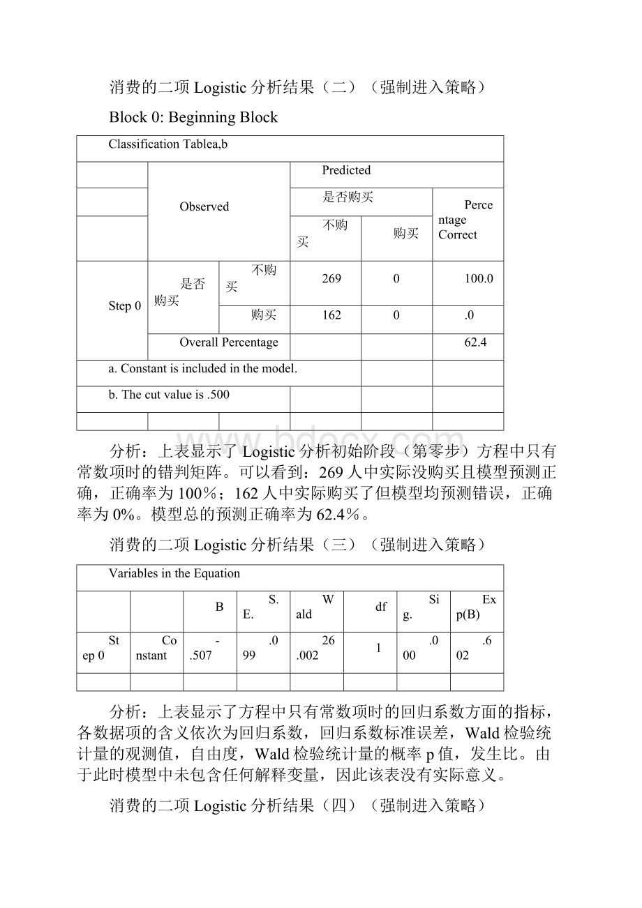 SPSS实验8二项Logistic回归分析教学文稿.docx_第2页