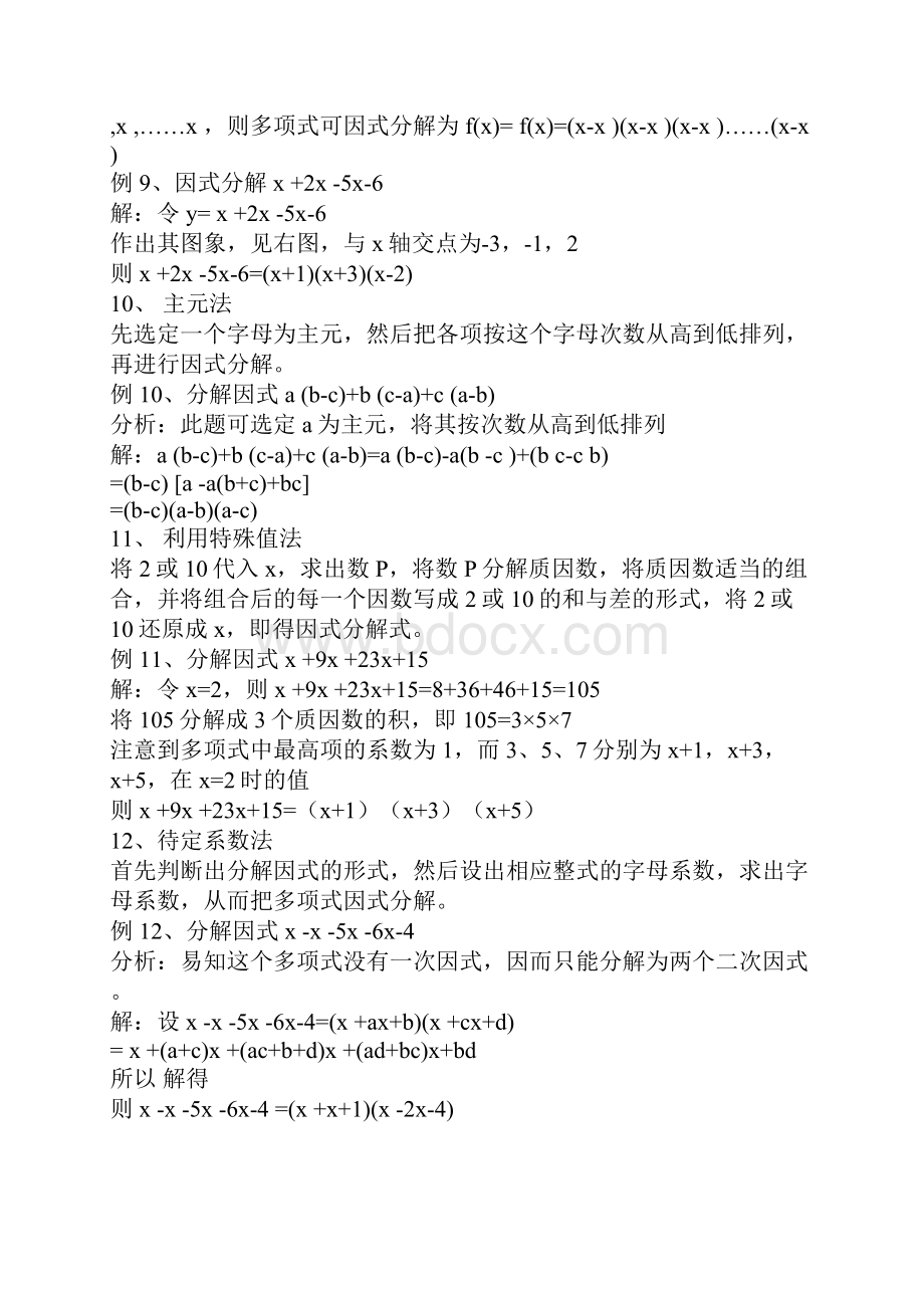 因式分解的十二种方法及多项式因式分解的一般步骤.docx_第3页