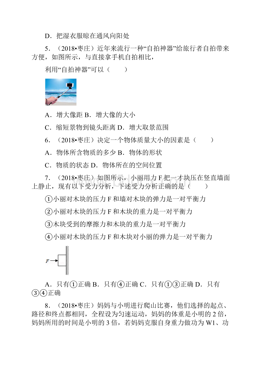 山东省枣庄市中考物理试题附解析.docx_第2页