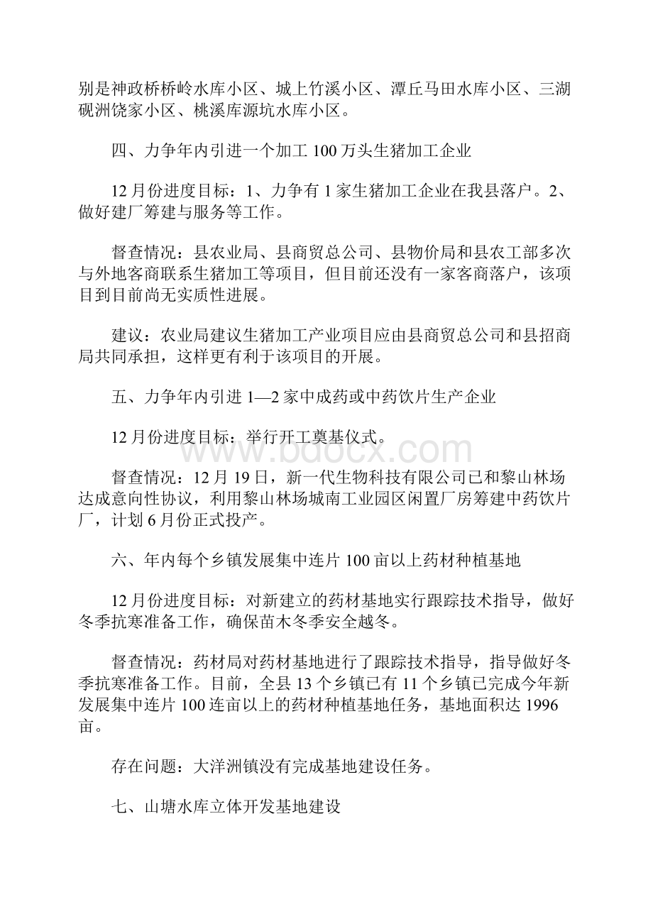 全县重点产业项目督查情况汇报.docx_第3页