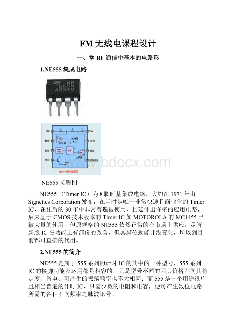 FM无线电课程设计.docx