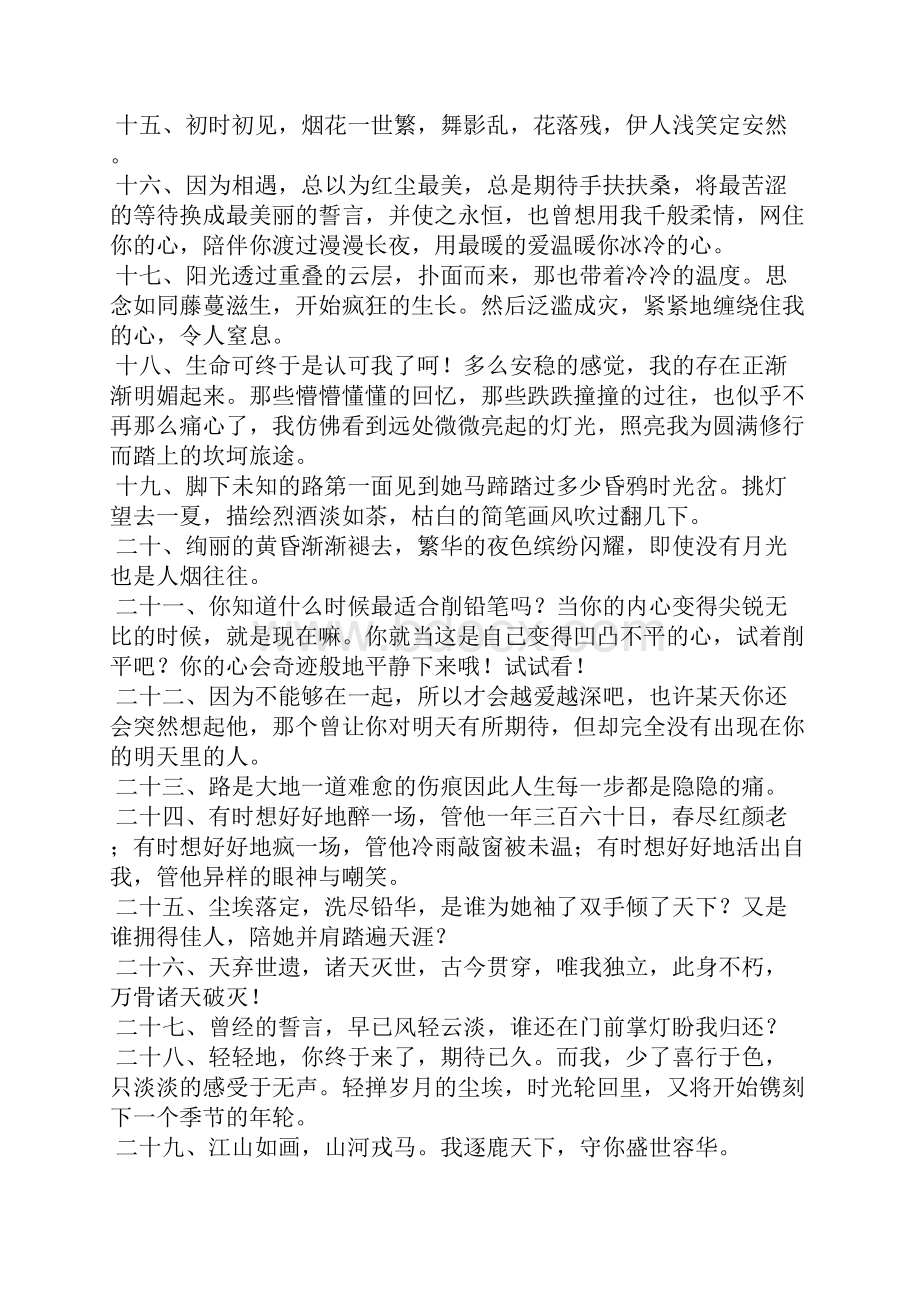 很有意境的唯美句子.docx_第2页