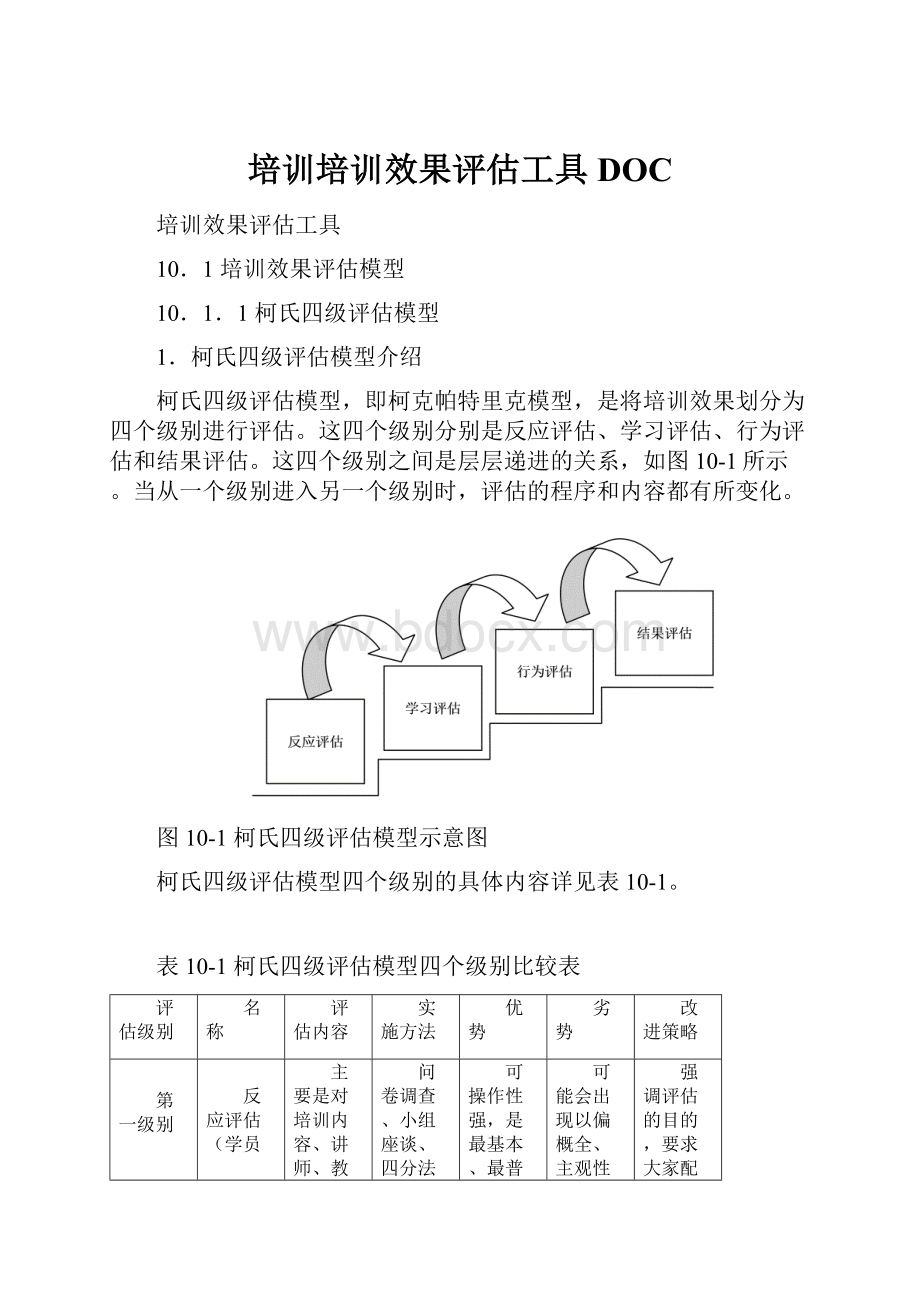 培训培训效果评估工具DOC.docx_第1页