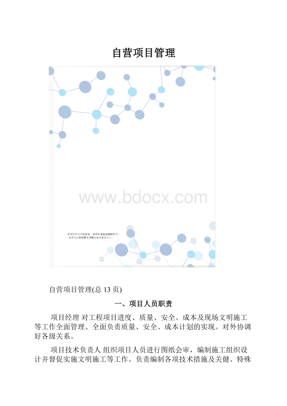 自营项目管理.docx