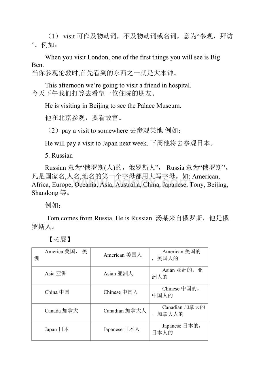 教育专用七年级英语下册知识导学Module11BodyLanguage词句精讲精练新版外研版.docx_第3页