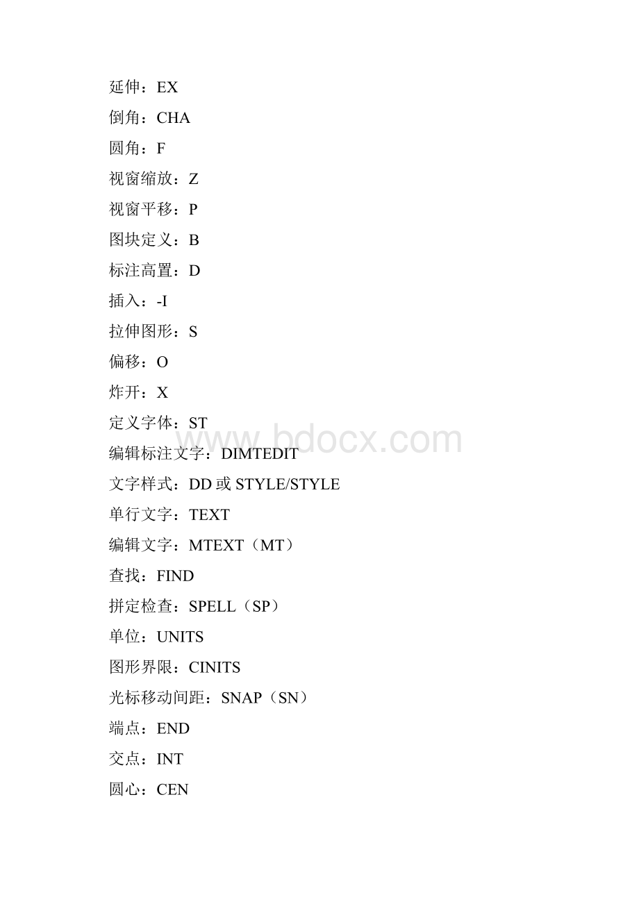 CAD命令及快捷键.docx_第2页
