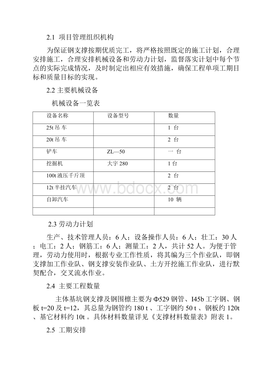 深基坑钢支撑工程施工设计方案.docx_第2页